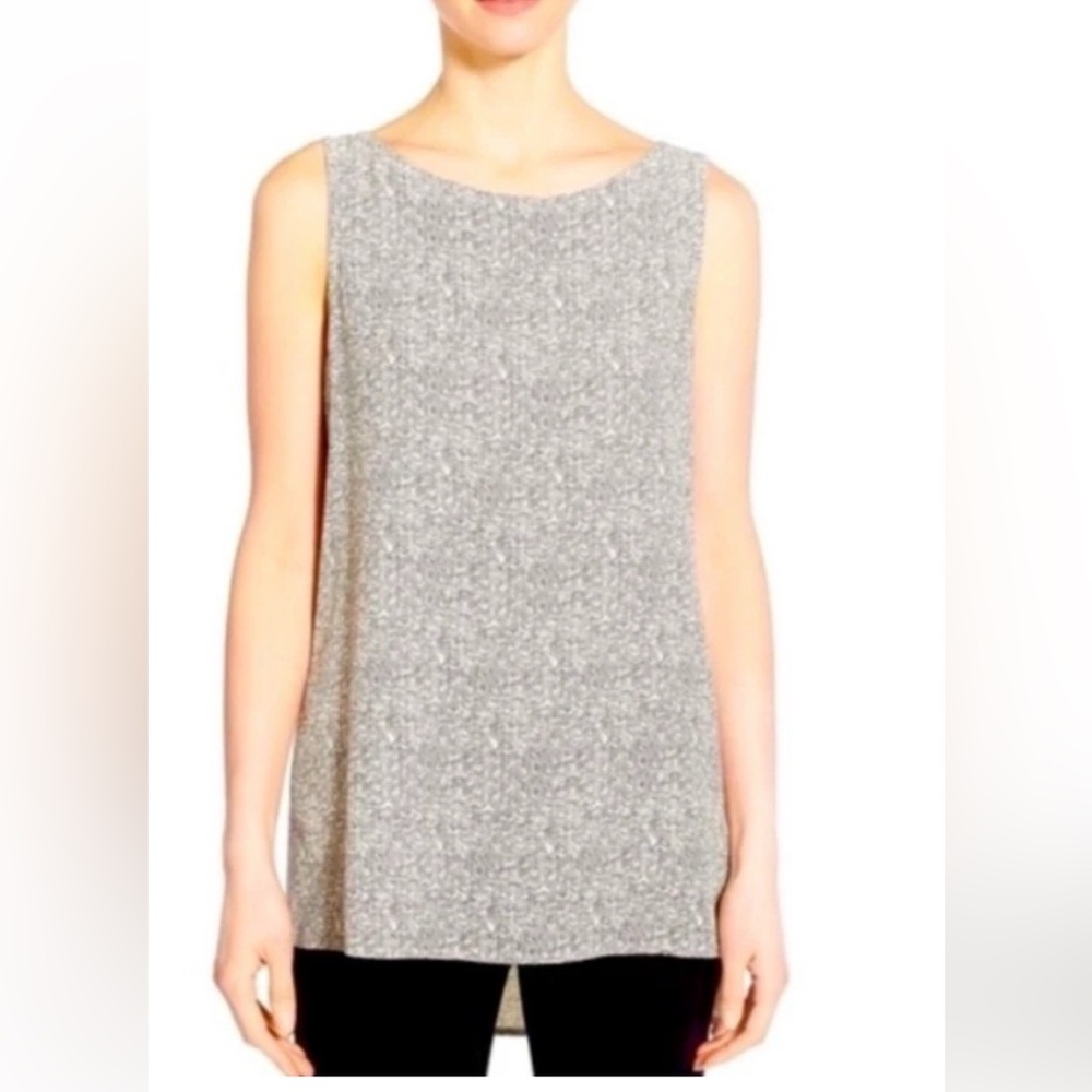 Eileen Fisher Broken Chevron Tunic Tank Top